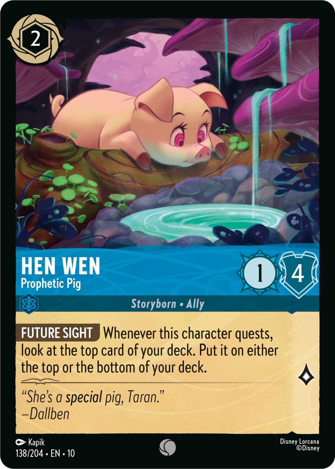 Ravensburger Hen Wen - Prophetic Pig (138/204) (Whispers in the Well) by LAB7 Malta, Europe