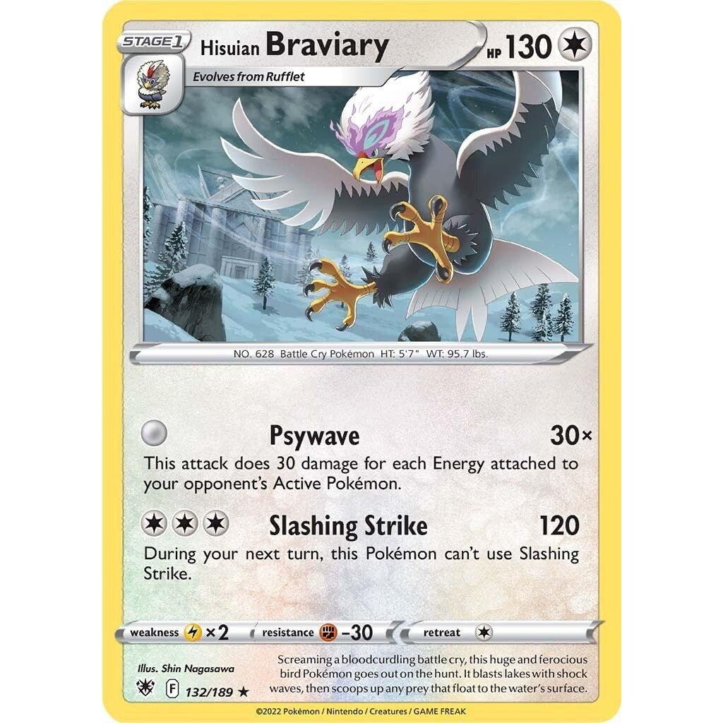 The Pokemon Company Hisuian Braviary (132/189) (SWSH10: Astral Radiance) by LAB7 Malta, Europe