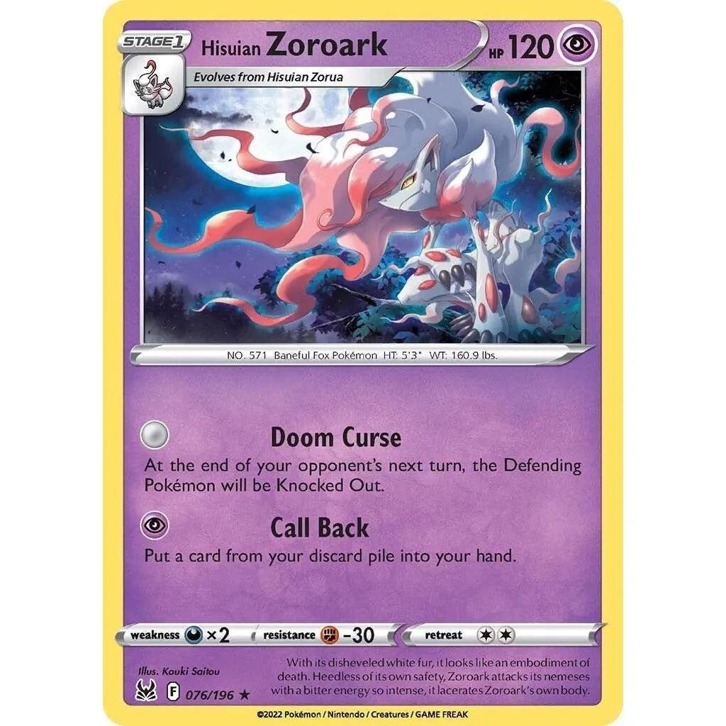 Hisuian Zoroark (076/196) (SWSH11: Lost Origin) in Malta | LAB7
