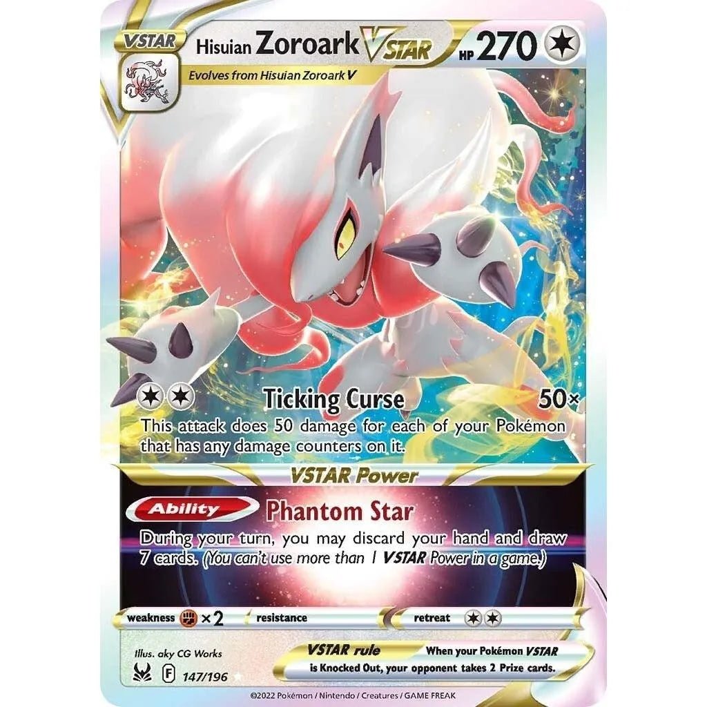 Hisuian Zoroark VSTAR (147/196) (SWSH11: Lost Origin) in Malta | LAB7