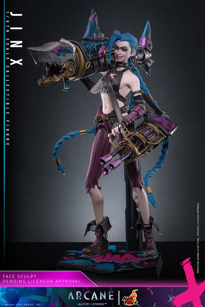 Hot Toys Hot Toys 1/6 Scale Jinx Figure – Arcane Season 2 Collectible by LAB7 Malta, Europe