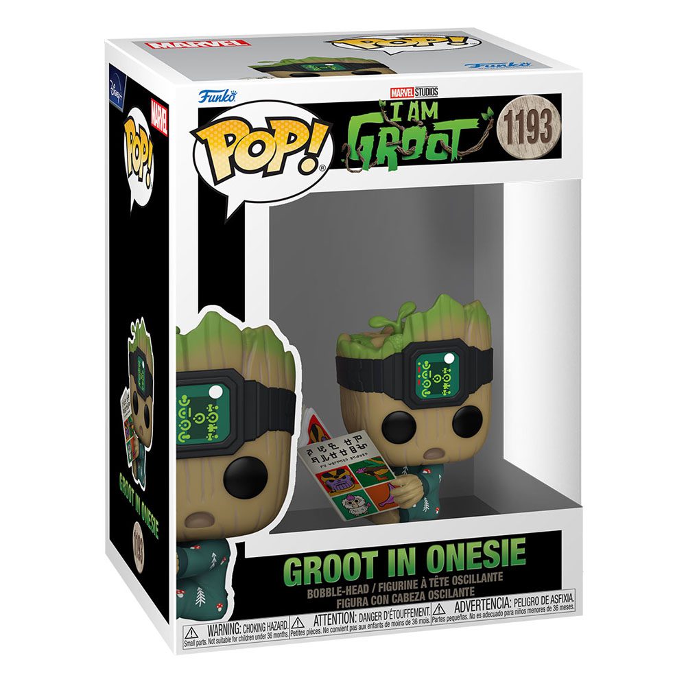 Funko I Am Groot POP! Vinyl Figure Groot PJs w/book 1193 by LAB7 Malta, Europe