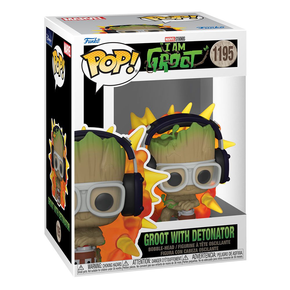 Funko I Am Groot POP! Vinyl Figure Groot w/ detonator 1195 by LAB7 Malta, Europe