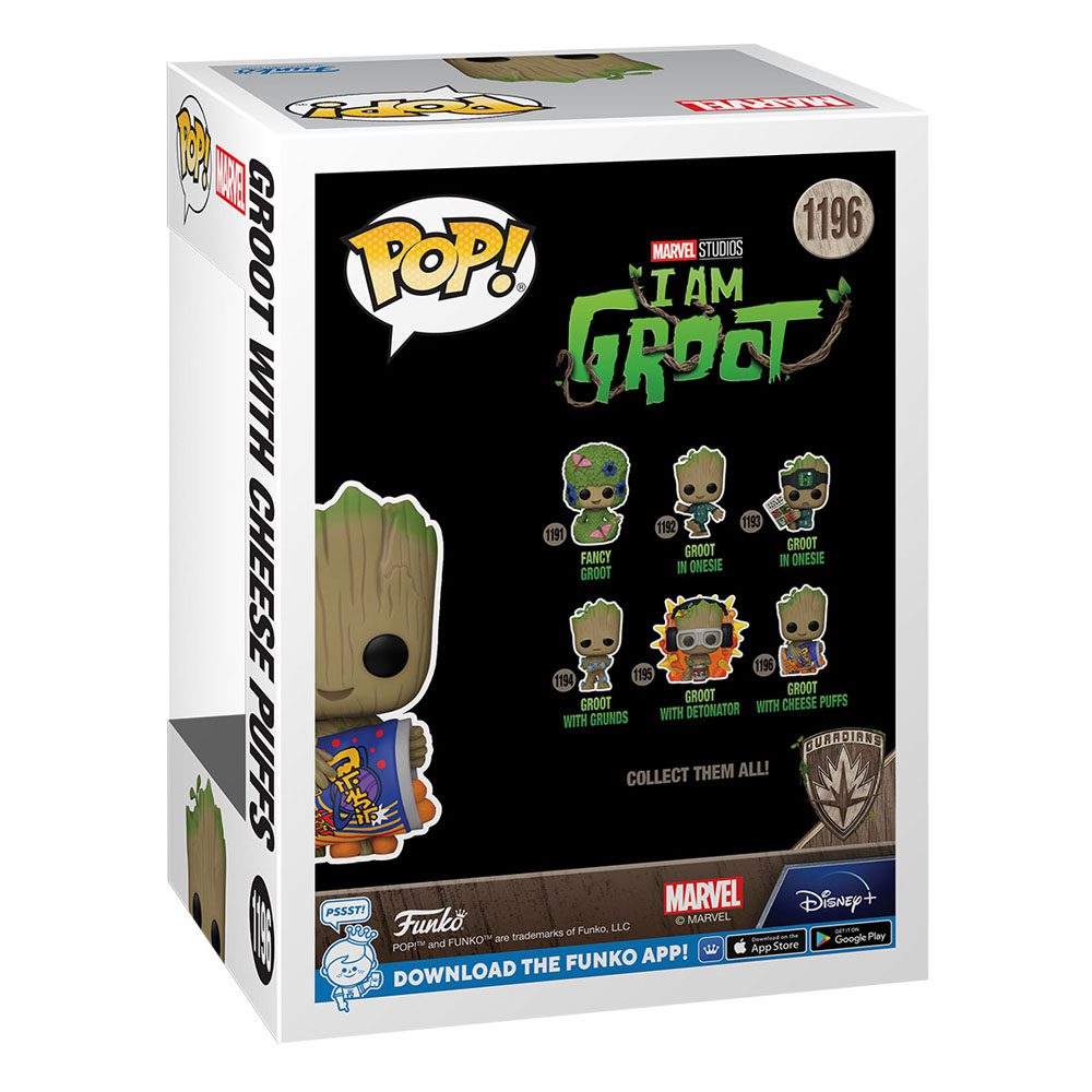 Funko I Am Groot POP! Vinyl Figure Groot w/Cheese Puffs 1196 by LAB7 Malta, Europe