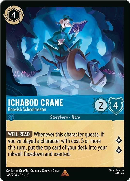 Ravensburger Ichabod Crane - Bookish Schoolmaster (148/204) (Whispers in the Well) by LAB7 Malta, Europe