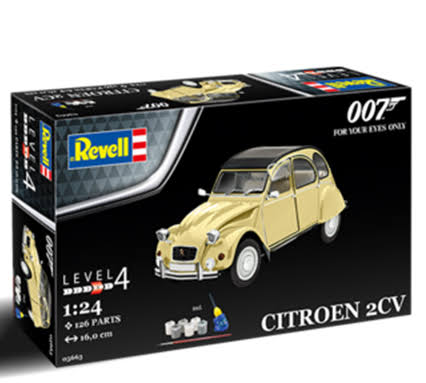 Revell Gift Set James Bond "Citroën 2CV" Model Kit (1:24 Scale)