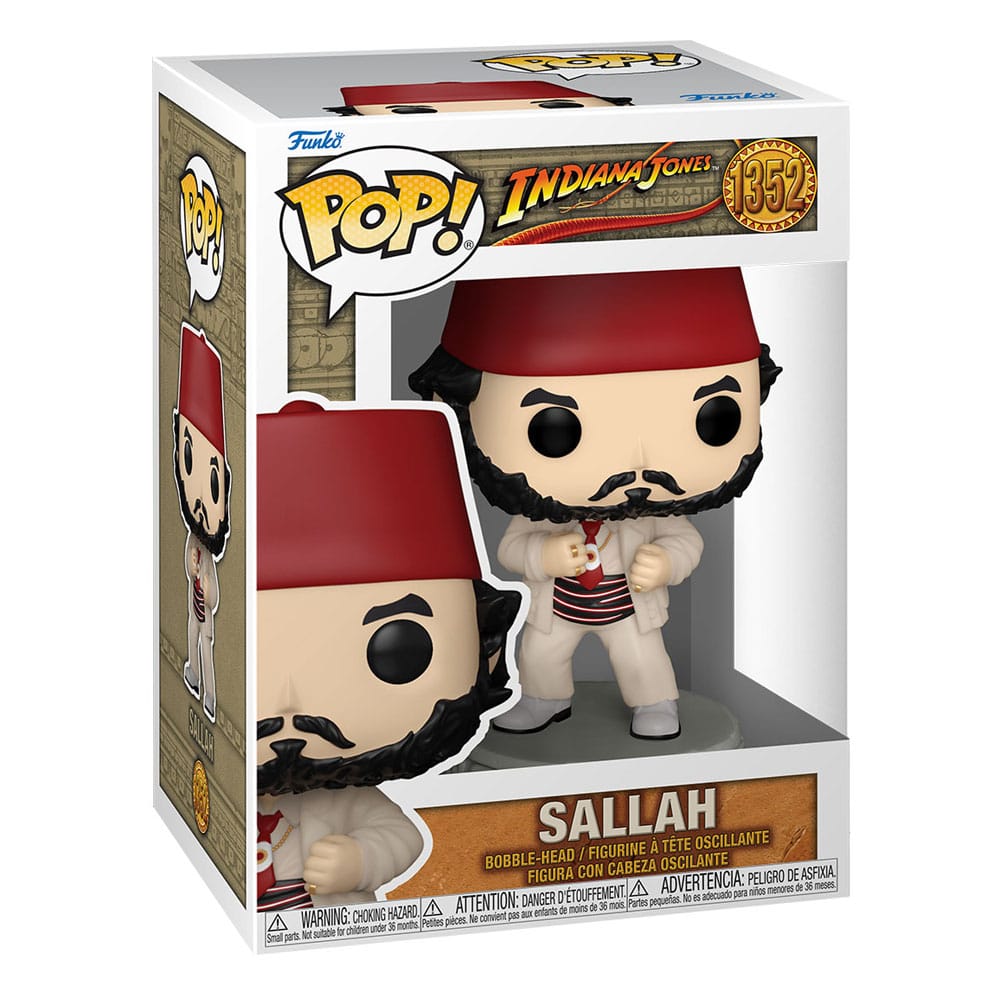 Funko Indiana Jones POP! Movies Vinyl Figure Sallah 9 cm by LAB7 Malta, Europe