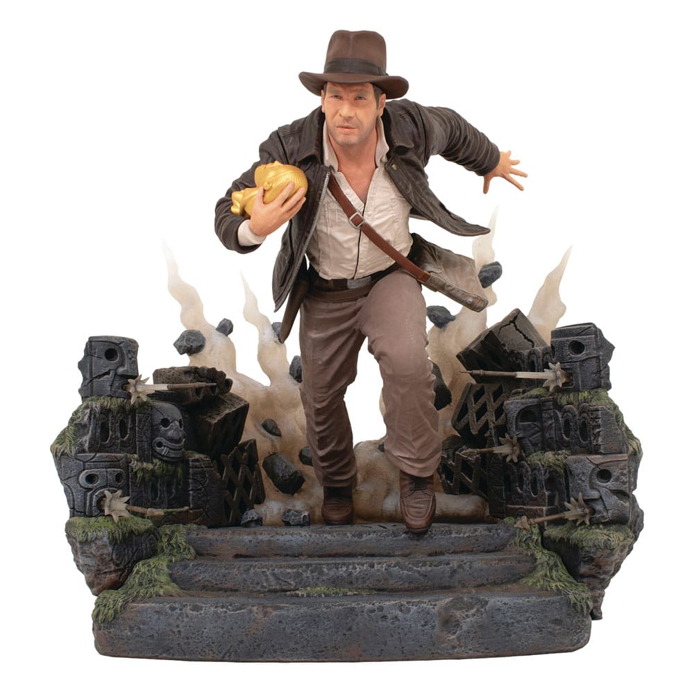Diamond Select Indiana Jones: Raiders of the Lost Ark Deluxe Gallery PVC Statue Escape with Idol 25 cm by LAB7 Malta, Europe