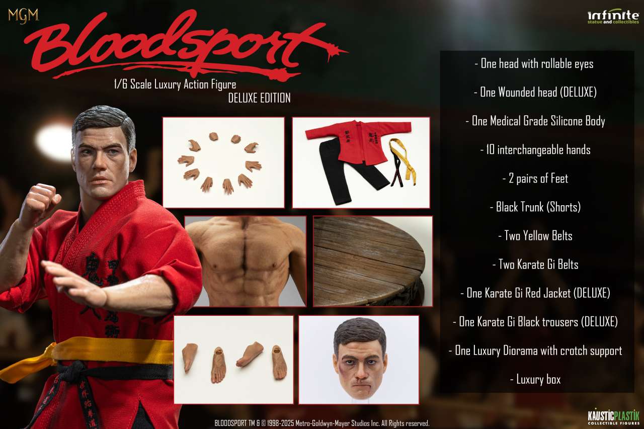 Infinite Statue Bloodsport Frank Dux 1/6 Scale Deluxe Action Figure by LAB7 Malta, Europe