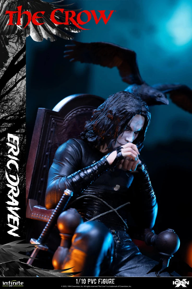 Infinite Statue The Crow Eric Draven Icon X 1/10 PVC Figure by LAB7 Malta, Europe