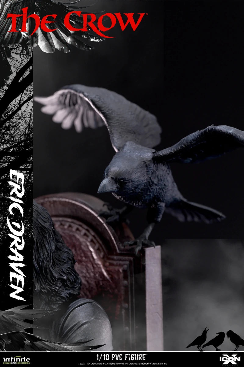 Infinite Statue The Crow Eric Draven Icon X 1/10 PVC Figure by LAB7 Malta, Europe