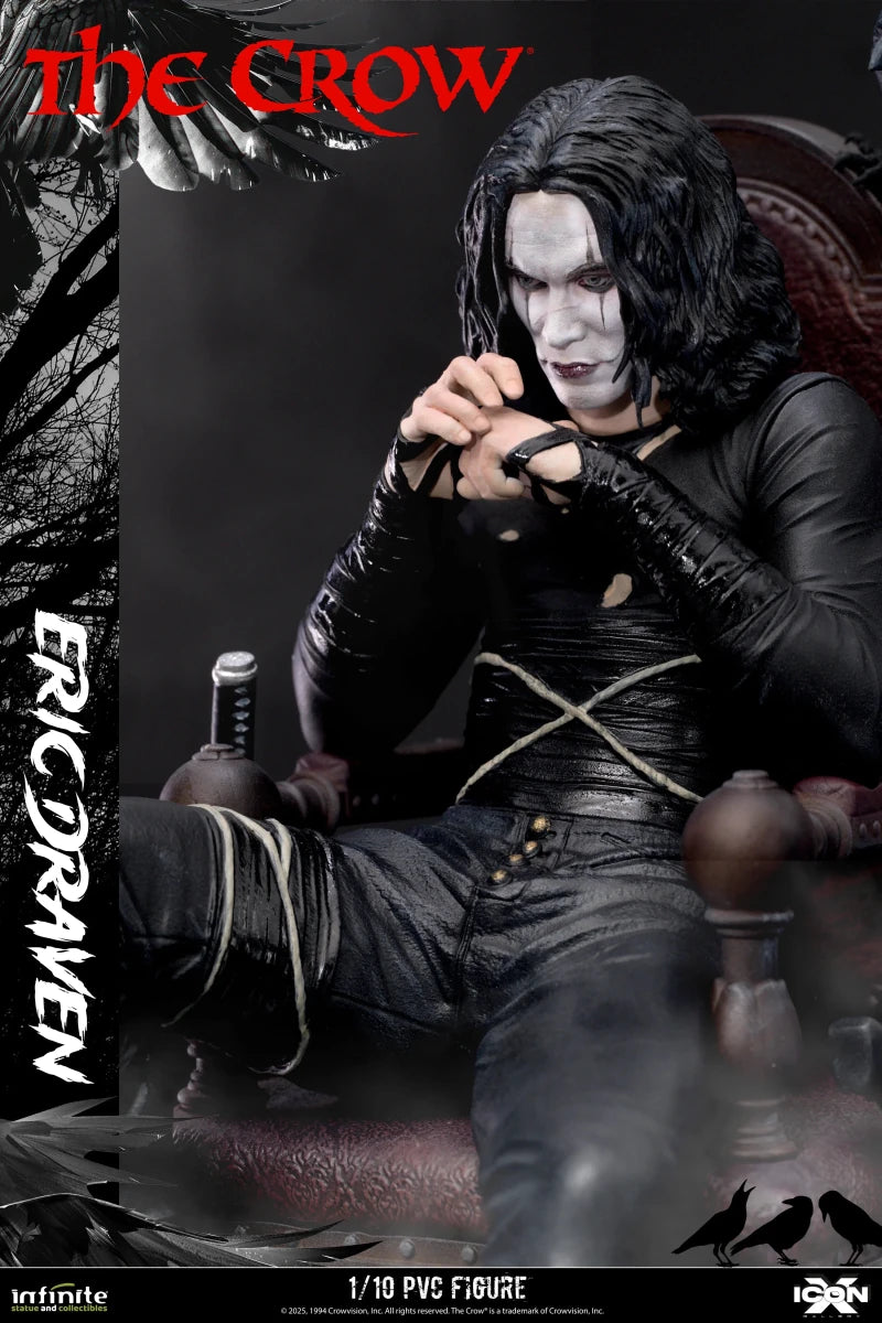 Infinite Statue The Crow Eric Draven Icon X 1/10 PVC Figure by LAB7 Malta, Europe