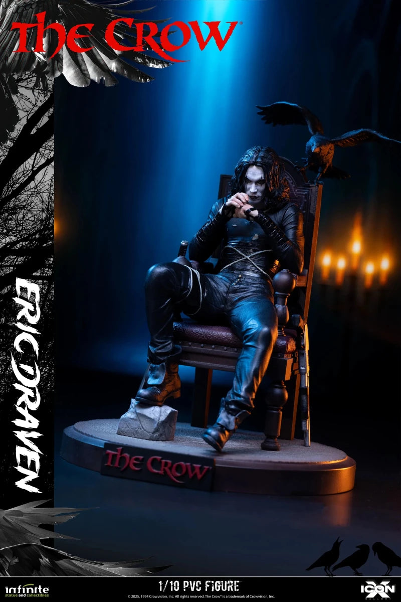 Infinite Statue The Crow Eric Draven Icon X 1/10 PVC Figure by LAB7 Malta, Europe