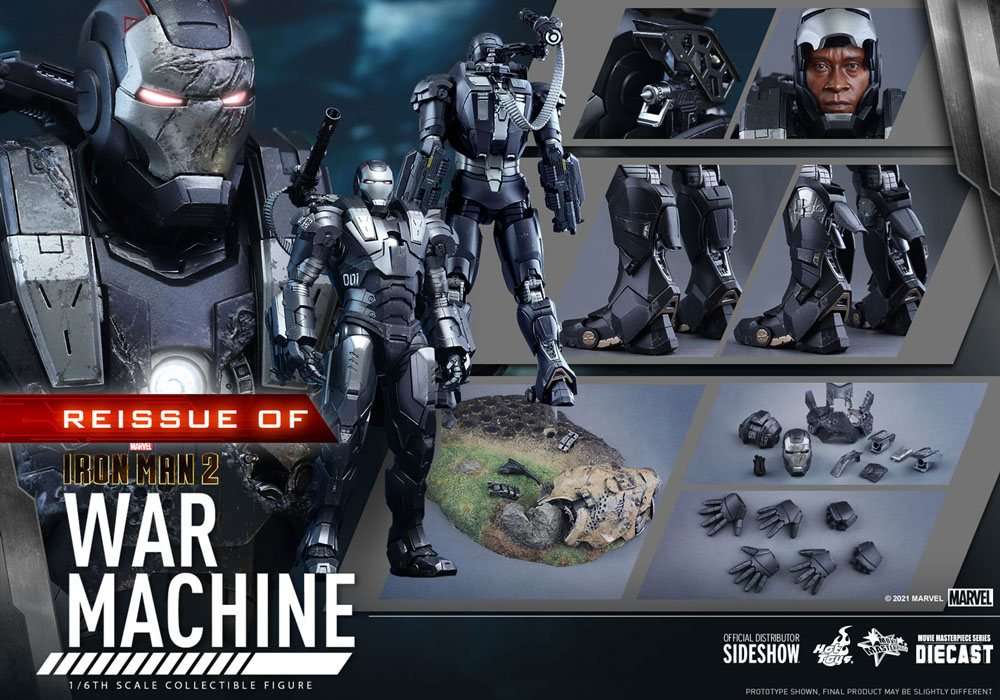 Hot Toys Iron Man 2 Movie Masterpiece Action Figure 1/6 War Machine 32 cm by LAB7 Malta, Europe