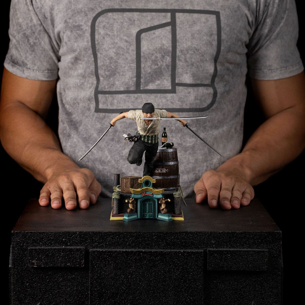 Iron Studios Iron Studios One Piece Zoro 1/10 Art Scale Statue 19 cm by LAB7 Malta, Europe