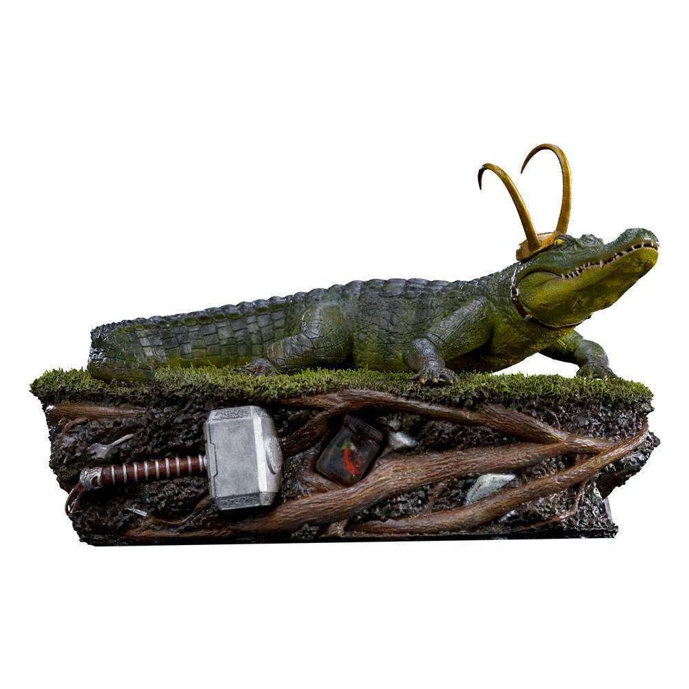 Iron Studios Loki Art Scale Statue 1/10 Alligator 15cm by LAB7 Malta, Europe