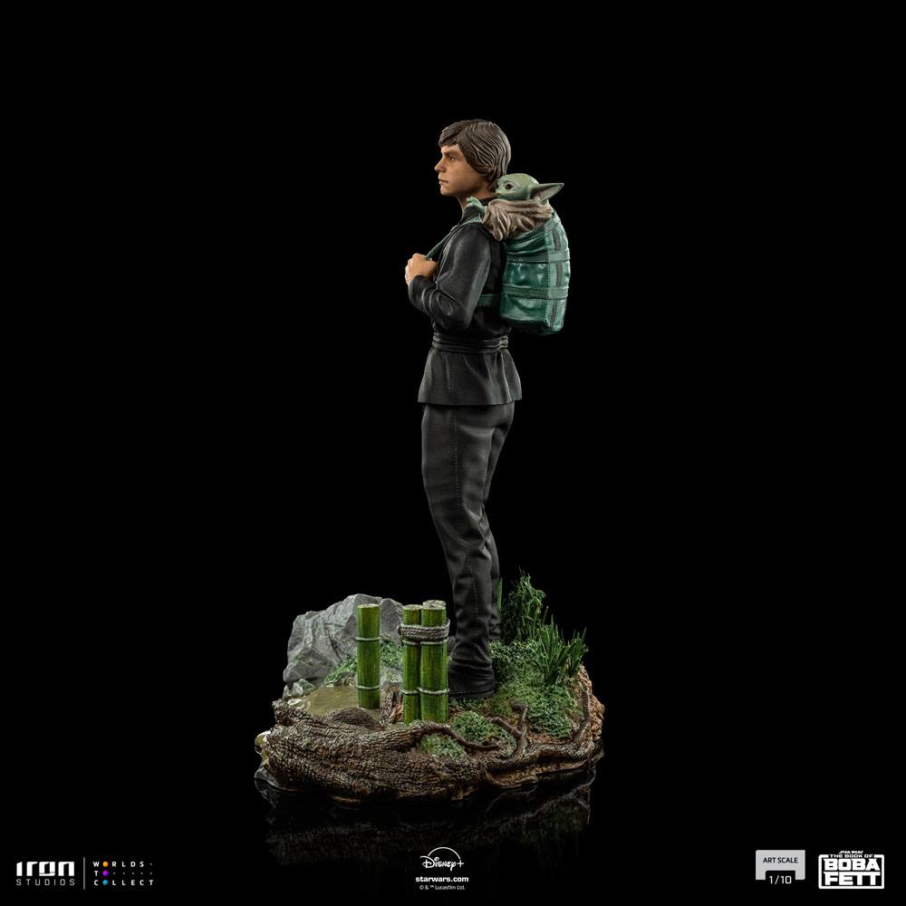 Iron Studios Star Wars Book of Boba Fett Art Scale Statue 1/10 Luke Skywalker & Grogu Training in Malta | LAB7