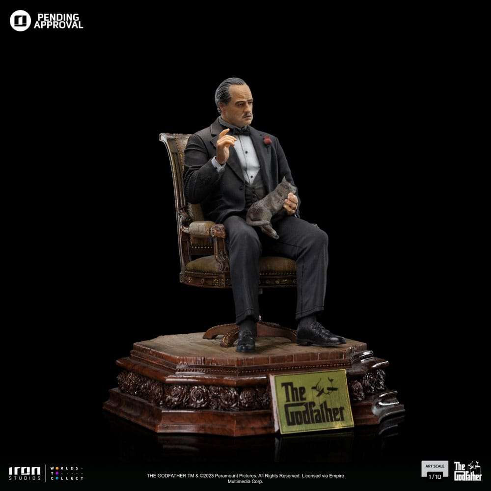 Iron Studios The Godfather Scale Statue 1/10 Don Vito Corelione 19 cm in Malta | LAB7