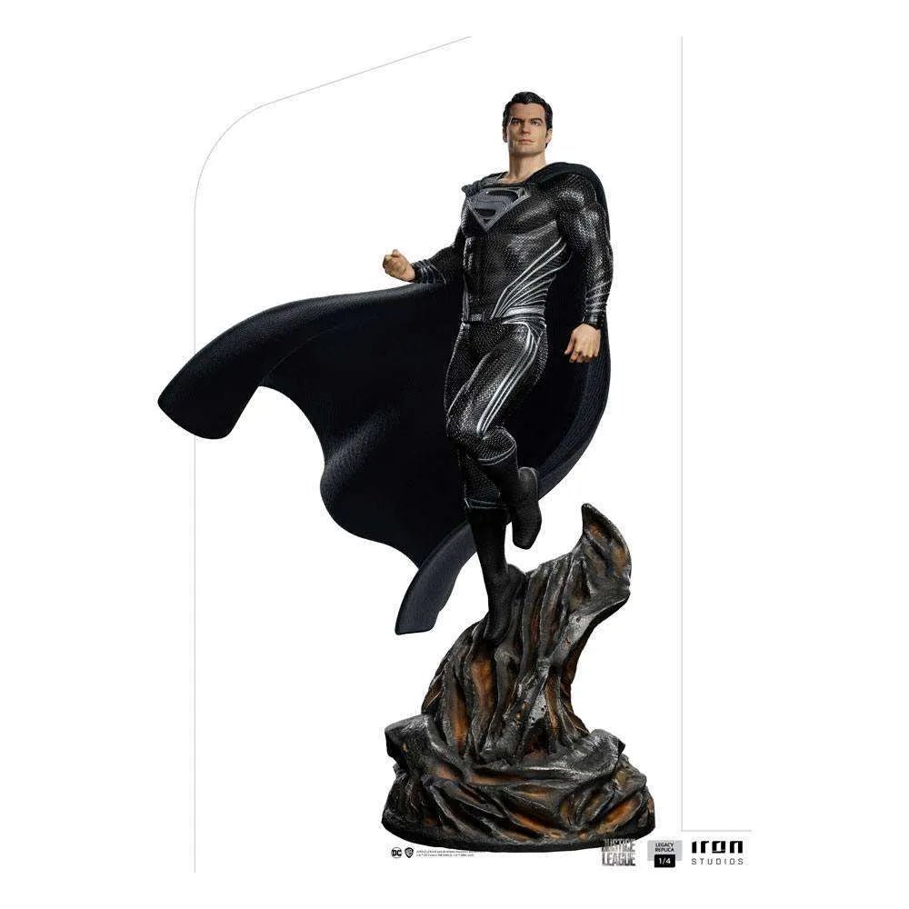 Iron Studios Zack Snyder's Justice League Art Scale Statue 1/4 Superman Black Suit 69 cm by LAB7 Malta, Europe