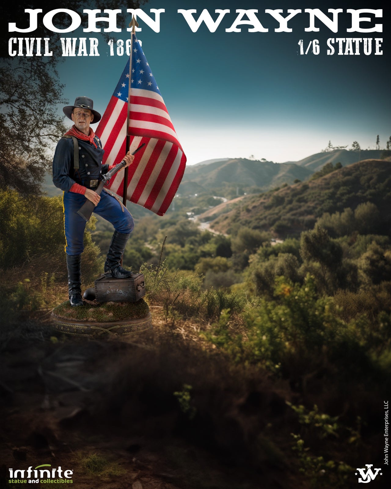 Infinite Statue John Wayne Civil War 1863 – 1/6 Scale Resin Statue