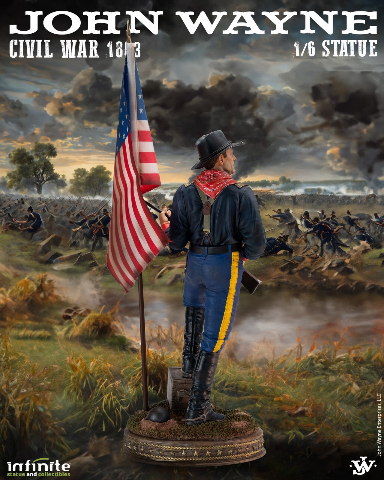 Infinite Statue John Wayne Civil War 1863 – 1/6 Scale Resin Statue
