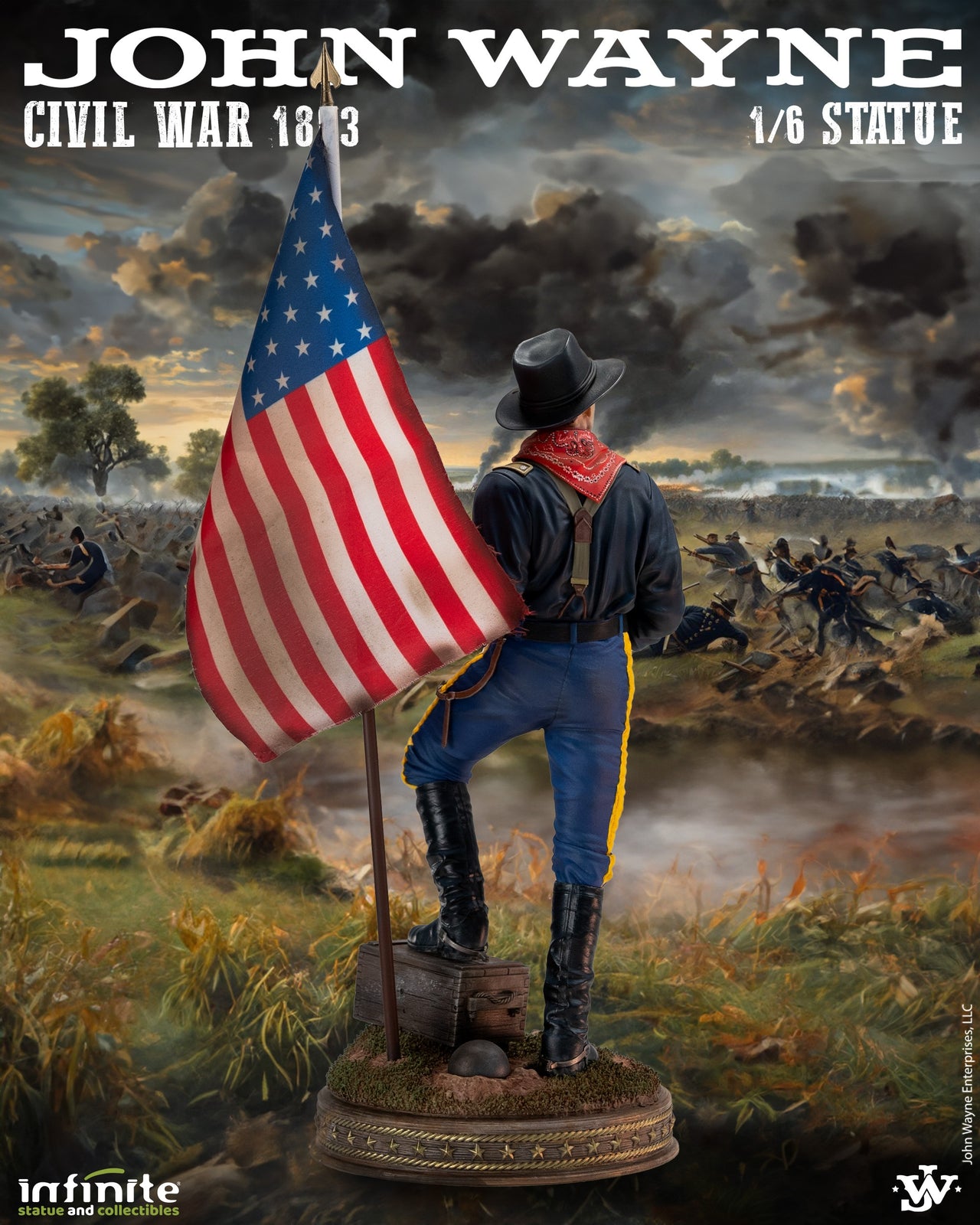 Infinite Statue John Wayne Civil War 1863 – 1/6 Scale Resin Statue