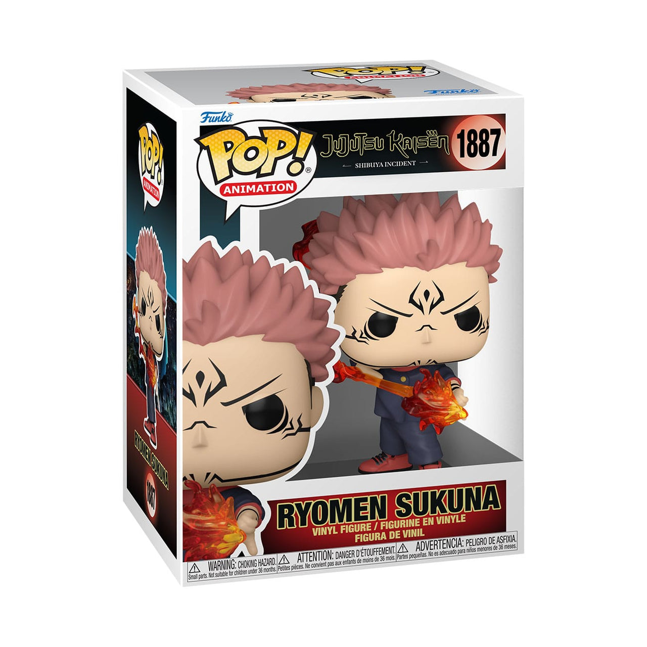 Funko Jujutsu Kaisen – POP! Animation Sukuna (Fire Arrow) Vinyl Figure (9 cm) by LAB7 Malta, Europe