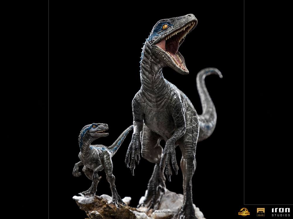 Iron Studios Jurassic World Dominion Deluxe Art Scale Statue 1/10 Blue & Beta by LAB7 Malta, Europe