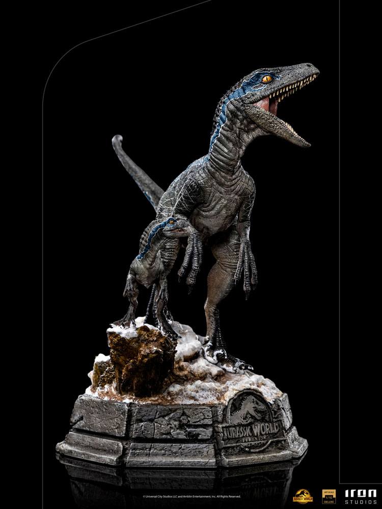 Iron Studios Jurassic World Dominion Deluxe Art Scale Statue 1/10 Blue & Beta by LAB7 Malta, Europe