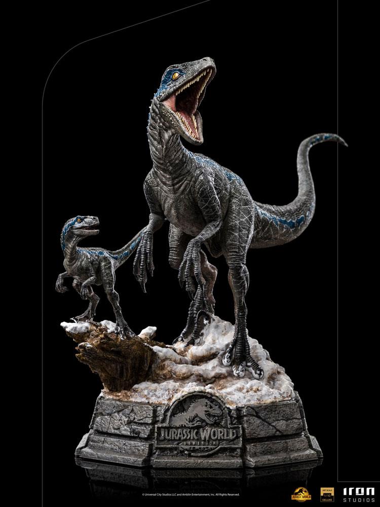 Iron Studios Jurassic World Dominion Deluxe Art Scale Statue 1/10 Blue & Beta by LAB7 Malta, Europe