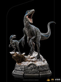 Iron Studios Jurassic World Dominion Deluxe Art Scale Statue 1/10 Blue & Beta by LAB7 Malta, Europe
