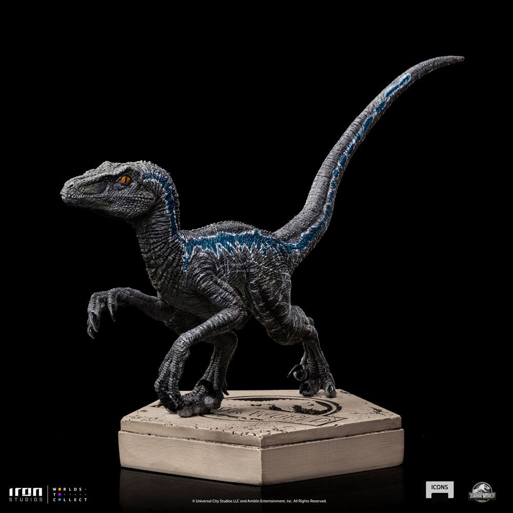 Iron Studios Jurassic World Icons Statue Velociraptor Blue 9 cm by LAB7 Malta, Europe