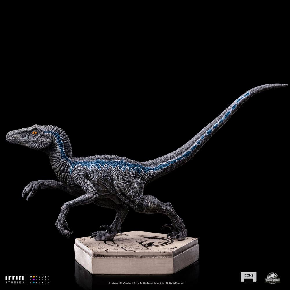 Iron Studios Jurassic World Icons Statue Velociraptor Blue 9 cm by LAB7 Malta, Europe
