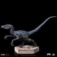 Iron Studios Jurassic World Icons Statue Velociraptor Blue 9 cm by LAB7 Malta, Europe