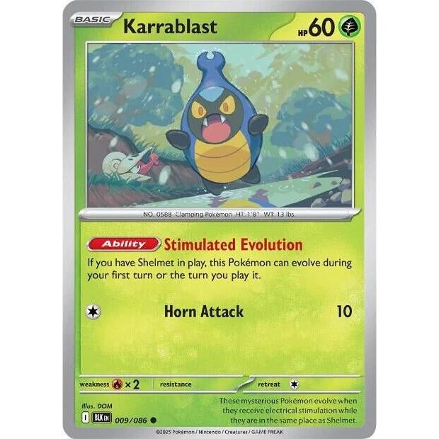 Pokemon Karrablast (009/086) (SV: Black Bolt) by LAB7 Malta, Europe