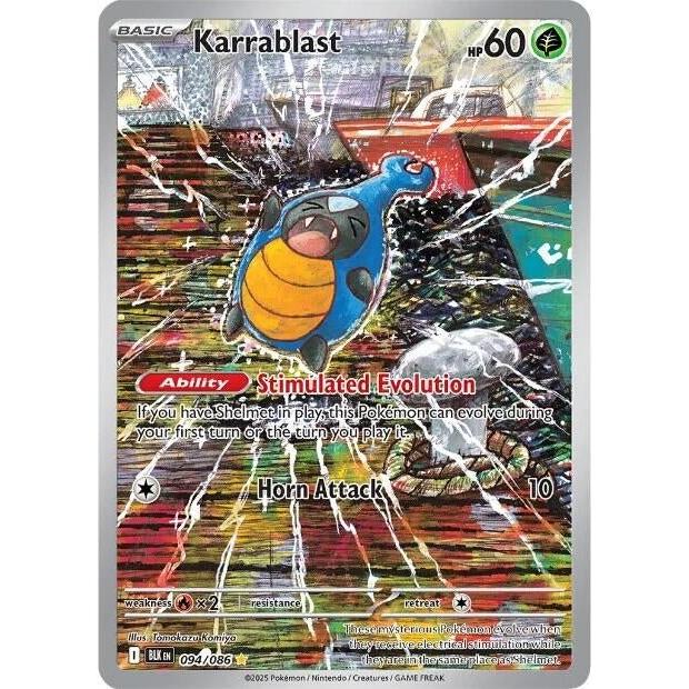 Pokemon Karrablast (094/086) (SV: Black Bolt) by LAB7 Malta, Europe