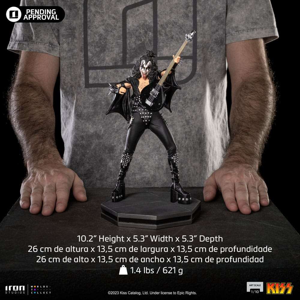 Iron Studios Kiss Art Scale Statue 1/10 Gene Simons Limited Edition 26 cm by LAB7 Malta, Europe
