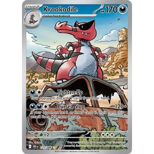 Pokemon Krookodile (137/086) (SV: Black Bolt) by LAB7 Malta, Europe