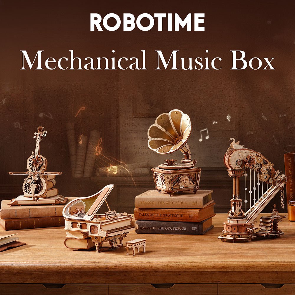 LAB7 Diva Gramophone Music Box Wooden 3D Puzzle AMK82 by LAB7 Malta, Europe