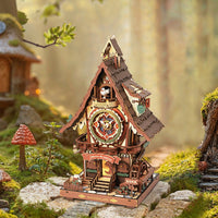 LAB7 ROKR Cuckoo Clock Mechanical 3D Wooden Puzzle LC901C by LAB7 Malta, Europe