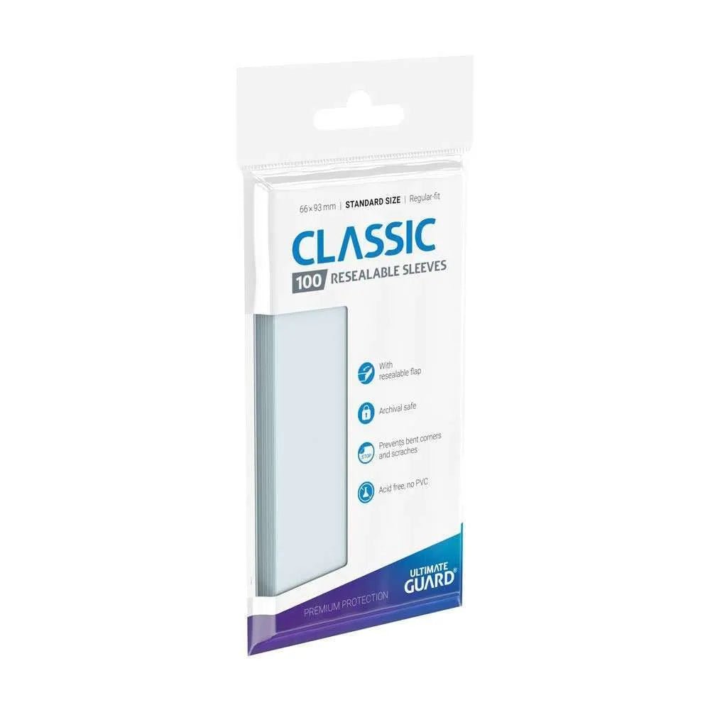 LAB7 Ultimate Guard Classic Sleeves Resealable Standard Size Transparent (100) by LAB7 Malta, Europe