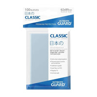 LAB7 Ultimate Guard Classic Soft Sleeves Japanese Size Transparent (100) by LAB7 Malta, Europe