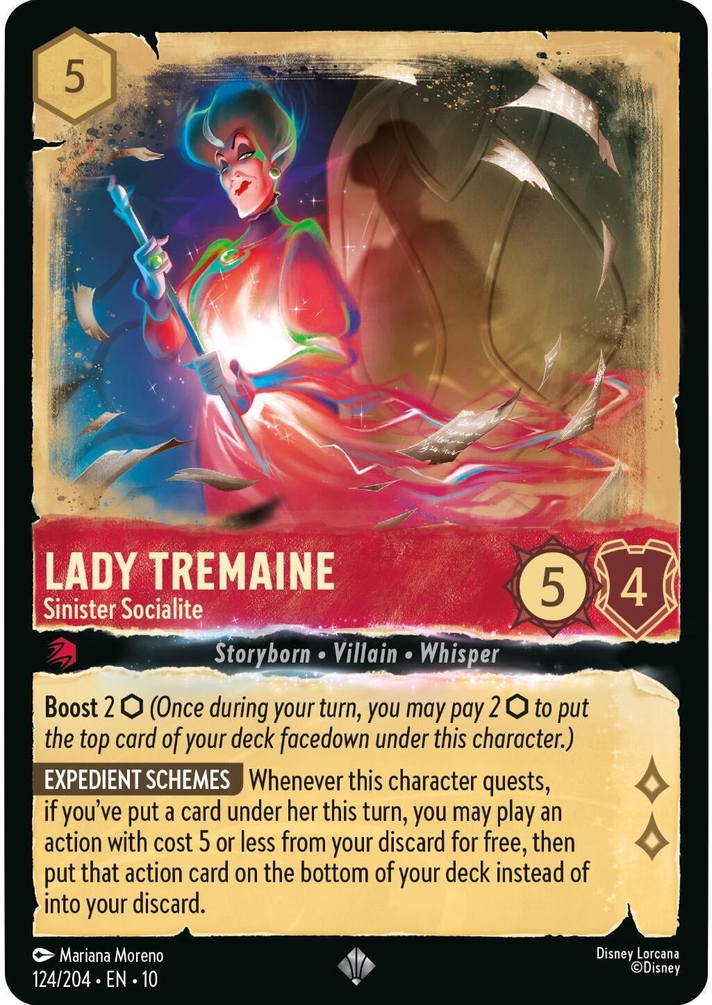 Ravensburger Lady Tremaine - Sinister Socialite (124/204) (Whispers in the Well) by LAB7 Malta, Europe