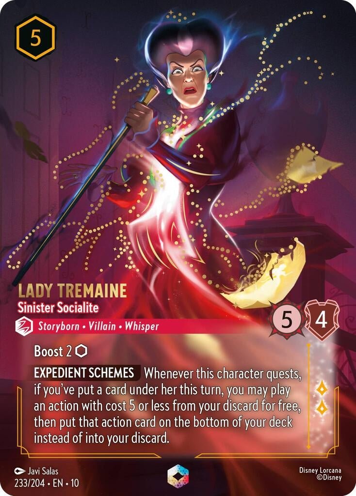 Ravensburger Lady Tremaine - Sinister Socialite (Enchanted) (233/204) (Whispers in the Well) by LAB7 Malta, Europe