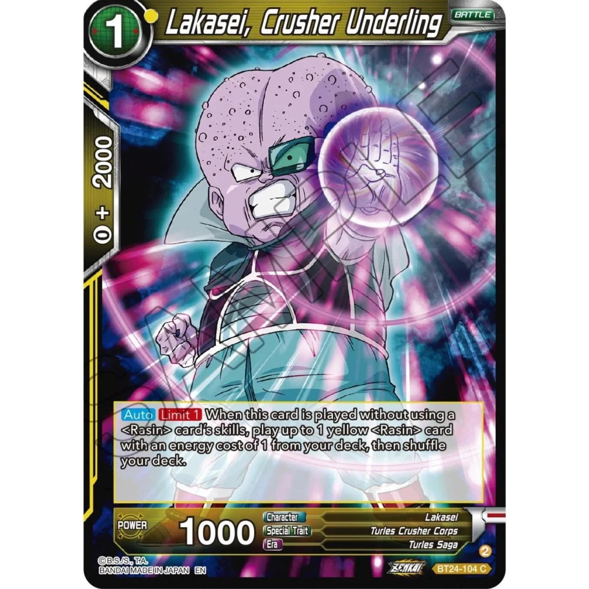 Lakasei, Crusher Underling (BT24-104) (Beyond Generations) in Malta | LAB7