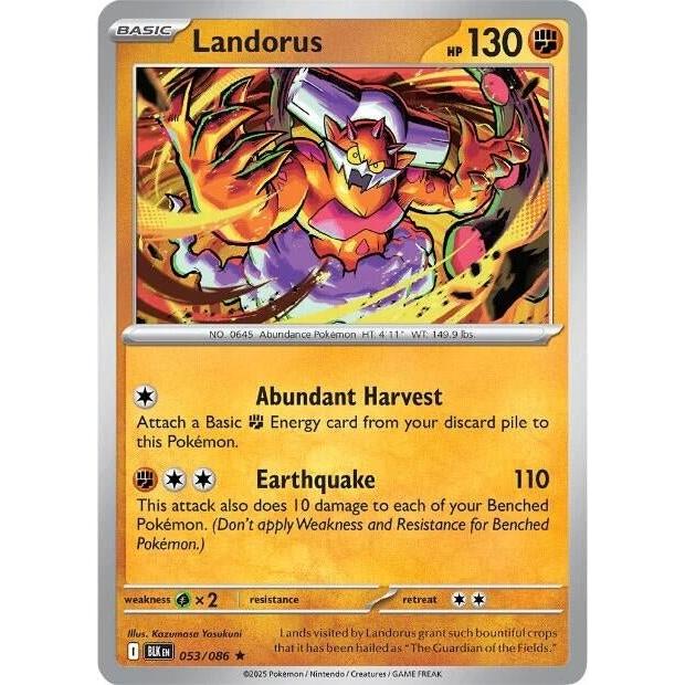 Pokemon Landorus (053/086) (SV: Black Bolt) by LAB7 Malta, Europe