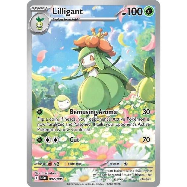 Pokemon Lilligant (092/086) (SV: Black Bolt) by LAB7 Malta, Europe