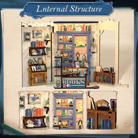 Literature Bookstore Book Nook DIY Kit With LED Light in Malta | LAB7