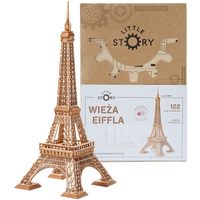 Little Story Eiffel Tower 3D Wooden Puzzle Model by LAB7 Malta, Europe