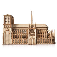 Little Story Notre - Dame Cathedral 3D Wooden Puzzle Model by LAB7 Malta, Europe